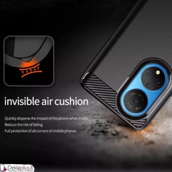 Carbon guminis dėklas - juodas (Huawei Honor X7)